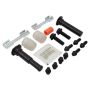 MPA 1003-0786AM Quality-Built Black Series Semi-Metallic Brake Pads w/ Hardware