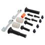MPA 1003-0786M Quality-Built Black Series Semi-Metallic Brake Pads w/ Hardware