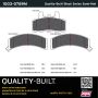 MPA 1003-0789M Quality-Built Black Series Semi-Metallic Brake Pads w/ Hardware