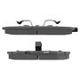 MPA 1003-0789M Quality-Built Black Series Semi-Metallic Brake Pads w/ Hardware