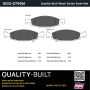 MPA 1003-0790M Quality-Built Black Series Semi-Metallic Brake Pads w/ Hardware
