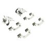 MPA 1003-0792C Quality-Built Black Series Ceramic Brake Pads w/ Hardware