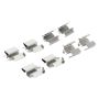 MPA 1003-0803M Quality-Built Black Series Semi-Metallic Brake Pads w/ Hardware