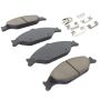 MPA 1003-0804C Quality-Built Black Series Ceramic Brake Pads w/ Hardware