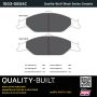 MPA 1003-0804C Quality-Built Black Series Ceramic Brake Pads w/ Hardware