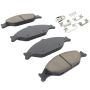 MPA 1003-0804M Quality-Built Black Series Semi-Metallic Brake Pads w/ Hardware