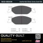 MPA 1003-0804M Quality-Built Black Series Semi-Metallic Brake Pads w/ Hardware