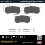 MPA 1003-0813C Quality-Built Black Series Ceramic Brake Pads w/ Hardware
