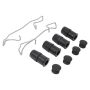 MPA 1003-0819C Quality-Built Black Series Ceramic Brake Pads w/ Hardware