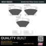 MPA 1003-0823C Quality-Built Black Series Ceramic Brake Pads w/ Hardware