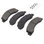MPA 1003-0824M Quality-Built Black Series Semi-Metallic Brake Pads w/ Hardware