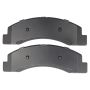 MPA 1003-0824M Quality-Built Black Series Semi-Metallic Brake Pads w/ Hardware