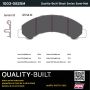 MPA 1003-0825M Quality-Built Black Series Semi-Metallic Brake Pads w/ Hardware