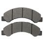 MPA 1003-0825M Quality-Built Black Series Semi-Metallic Brake Pads w/ Hardware