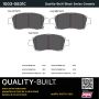 MPA 1003-0831C Quality-Built Black Series Ceramic Brake Pads w/ Hardware