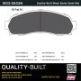 MPA 1003-0833M Quality-Built Black Series Semi-Metallic Brake Pads w/ Hardware