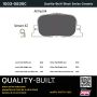 MPA 1003-0835C Quality-Built Black Series Ceramic Brake Pads w/ Hardware