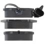 MPA 1003-0839M Quality-Built Black Series Semi-Metallic Brake Pads w/ Hardware