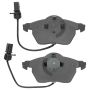 MPA 1003-0840M Quality-Built Black Series Semi-Metallic Brake Pads w/ Hardware