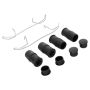 MPA 1003-0840M Quality-Built Black Series Semi-Metallic Brake Pads w/ Hardware
