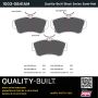 MPA 1003-0841AM Quality-Built Black Series Semi-Metallic Brake Pads w/ Hardware