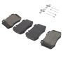 MPA 1003-0847BC Quality-Built Black Series Ceramic Brake Pads w/ Hardware