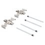 MPA 1003-0847BC Quality-Built Black Series Ceramic Brake Pads w/ Hardware