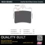 MPA 1003-0848C Quality-Built Black Series Ceramic Brake Pads w/ Hardware