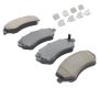 MPA 1003-0856C Quality-Built Black Series Ceramic Brake Pads w/ Hardware