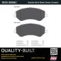 MPA 1003-0856C Quality-Built Black Series Ceramic Brake Pads w/ Hardware