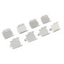MPA 1003-0856C Quality-Built Black Series Ceramic Brake Pads w/ Hardware