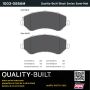 MPA 1003-0856M Quality-Built Black Series Semi-Metallic Brake Pads w/ Hardware