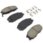 MPA 1003-0864C Quality-Built Black Series Ceramic Brake Pads w/ Hardware