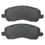 MPA 1003-0866C Quality-Built Black Series Ceramic Brake Pads w/ Hardware