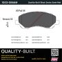 MPA 1003-0866M Quality-Built Black Series Semi-Metallic Brake Pads w/ Hardware