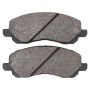 MPA 1003-0866M Quality-Built Black Series Semi-Metallic Brake Pads w/ Hardware