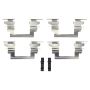 MPA 1003-0866M Quality-Built Black Series Semi-Metallic Brake Pads w/ Hardware