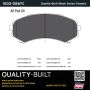 MPA 1003-0867C Quality-Built Black Series Ceramic Brake Pads w/ Hardware
