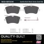 MPA 1003-0872AM Quality-Built Black Series Semi-Metallic Brake Pads w/ Hardware