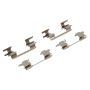 MPA 1003-0872AM Quality-Built Black Series Semi-Metallic Brake Pads w/ Hardware