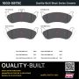 MPA 1003-0875C Quality-Built Black Series Ceramic Brake Pads w/ Hardware