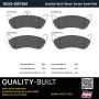 MPA 1003-0875M Quality-Built Black Series Semi-Metallic Brake Pads w/ Hardware