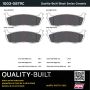 MPA 1003-0879C Quality-Built Black Series Ceramic Brake Pads w/ Hardware