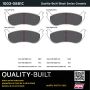 MPA 1003-0881C Quality-Built Black Series Ceramic Brake Pads w/ Hardware