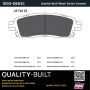 MPA 1003-0883C Quality-Built Black Series Ceramic Brake Pads w/ Hardware