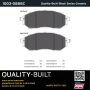 MPA 1003-0888C Quality-Built Black Series Ceramic Brake Pads w/ Hardware