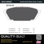 MPA 1003-0892C Quality-Built Black Series Ceramic Brake Pads w/ Hardware