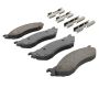 MPA 1003-0897M Quality-Built Black Series Semi-Metallic Brake Pads w/ Hardware