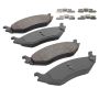 MPA 1003-0898M Quality-Built Black Series Semi-Metallic Brake Pads w/ Hardware