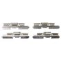 MPA 1003-0898M Quality-Built Black Series Semi-Metallic Brake Pads w/ Hardware